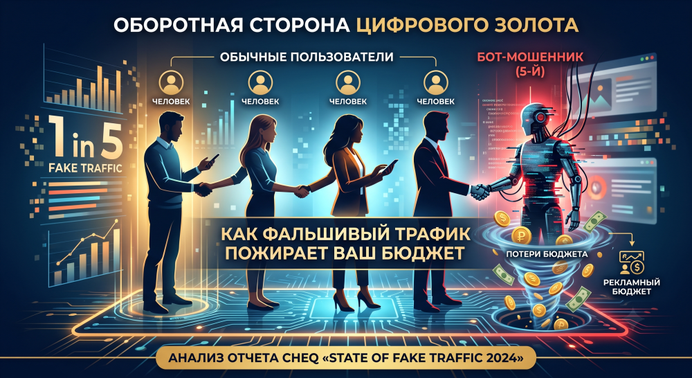 Оборотная сторона цифрового золота, как фальшивый трафик пожирает ваш бюджет