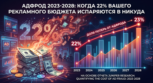 Ad-фрод 2023–2028: 22% вашего рекламного бюджета испаряются в никуда