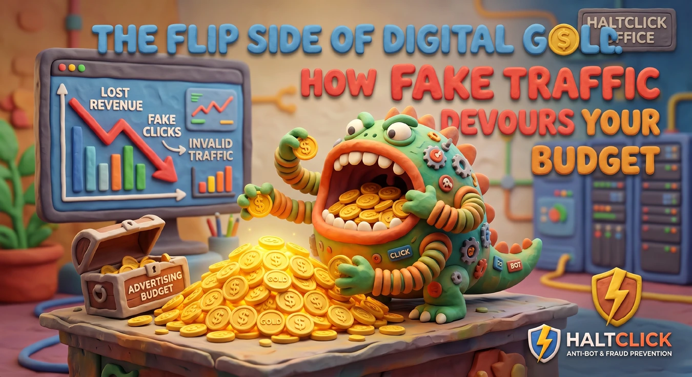 The flip side of digital gold: how fake traffic devours your budget.